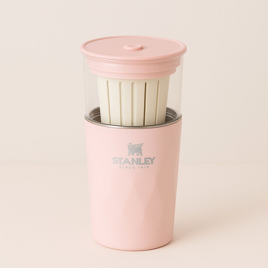 Copo Térmico Duo Drink – Infusor + Canudo